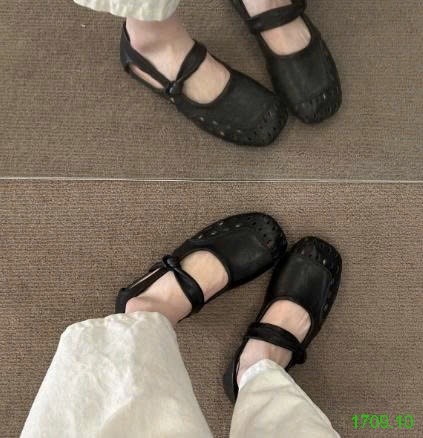 25HA1709.10 - GIÀY MARRY JANE MŨI VUÔNG NỮ