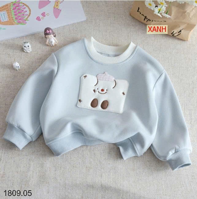 25HA1809.05 - ÁO NỈ HOẠT HÌNH CUTE CHO BÉ GÁI