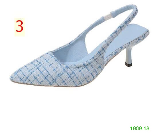 25HA1909.18 - GIÀY CAO GÓT MŨI NHỌN CHANEL KIỂU PHÁP