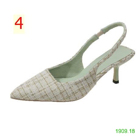 25HA1909.18 - GIÀY CAO GÓT MŨI NHỌN CHANEL KIỂU PHÁP