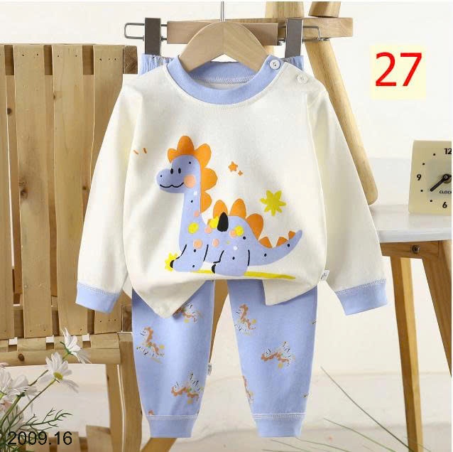 25HA2009.16 - SET 2 BỘ THU ĐÔNG MẶC NHÀ HOẠT HÌNH CHO BÉ