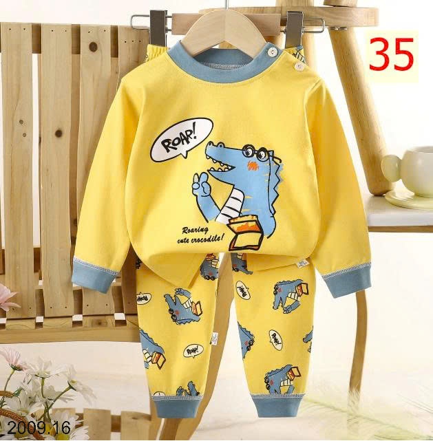 25HA2009.16 - SET 2 BỘ THU ĐÔNG MẶC NHÀ HOẠT HÌNH CHO BÉ