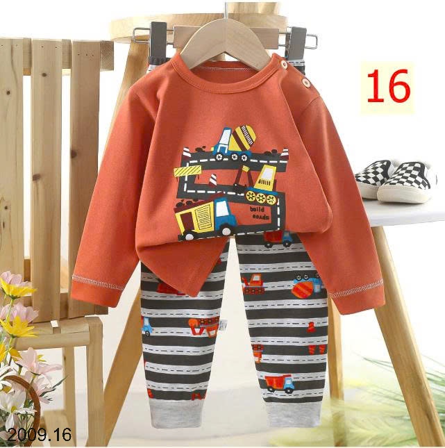 25HA2009.16 - SET 2 BỘ THU ĐÔNG MẶC NHÀ HOẠT HÌNH CHO BÉ