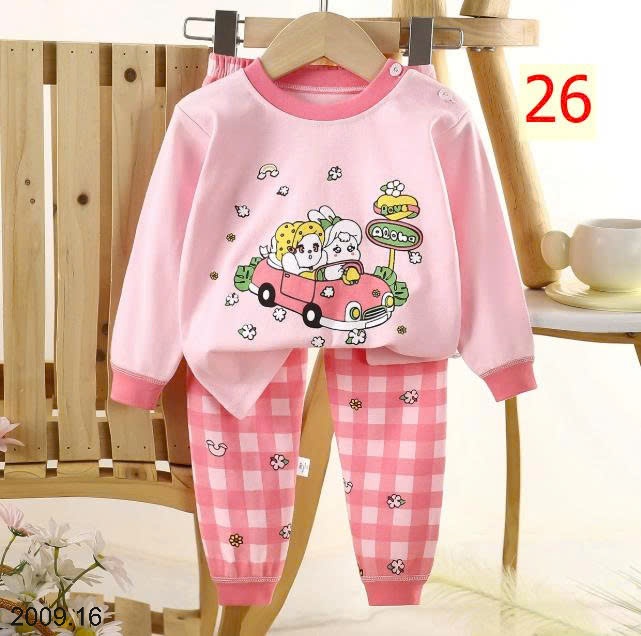 25HA2009.16 - SET 2 BỘ THU ĐÔNG MẶC NHÀ HOẠT HÌNH CHO BÉ