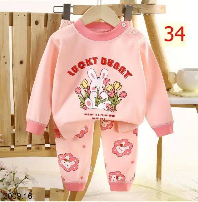 25HA2009.16 - SET 2 BỘ THU ĐÔNG MẶC NHÀ HOẠT HÌNH CHO BÉ