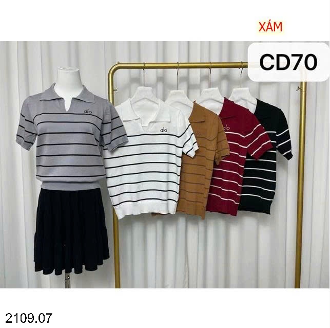 25HA2109.07 - ÁO LEN KẺ ALO