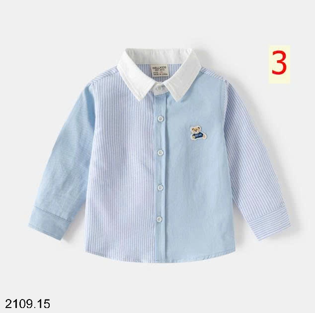 25HA2109.15 - ÁO SƠ MI WELLKIDS BÉ TRAI
