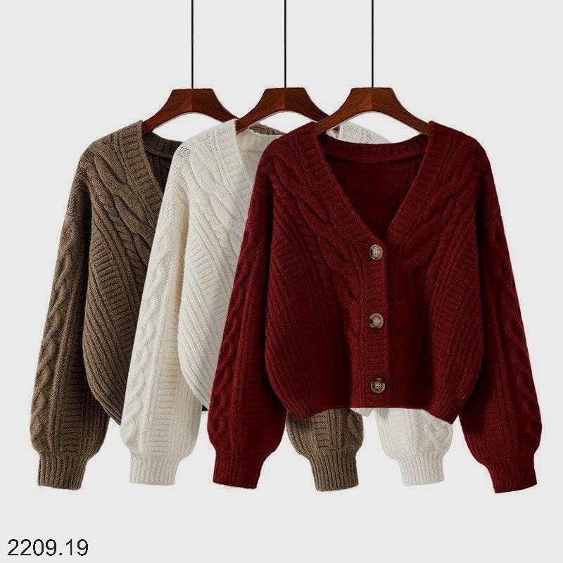 25HA2209.19 - ÁO KHOÁC CARDIGAN DÁNG RỘNG PHONG CÁCH HÀN QUỐC