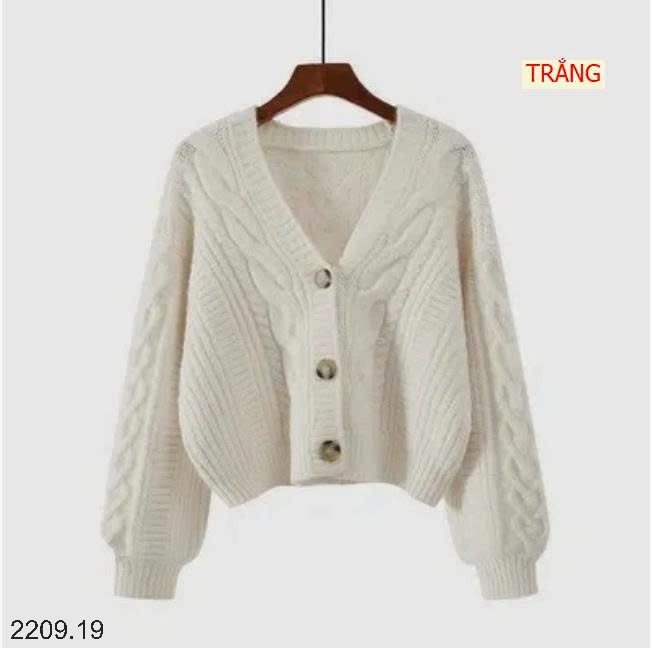 25HA2209.19 - ÁO KHOÁC CARDIGAN DÁNG RỘNG PHONG CÁCH HÀN QUỐC