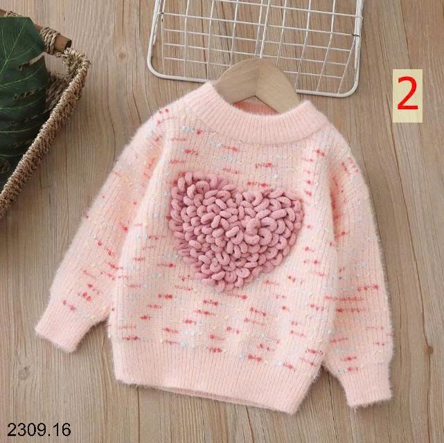 25HA2309.16 - ÁO LEN DỄ THƯƠNG BÉ GÁI