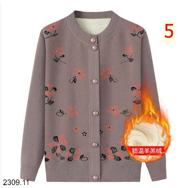 25HA2309.11 - ÁO CARDIGAN LEN LÓT LÔNG TRUNG NIÊN