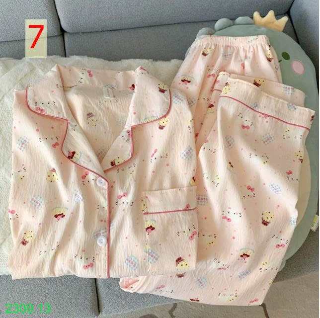 25HA2309.13 - BỘ NỮ DÀI TAY MẶC NHÀ