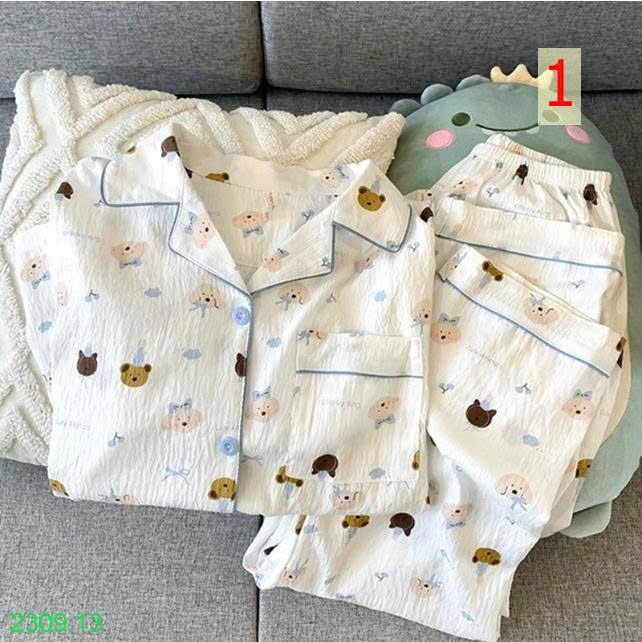 25HA2309.13 - BỘ NỮ DÀI TAY MẶC NHÀ