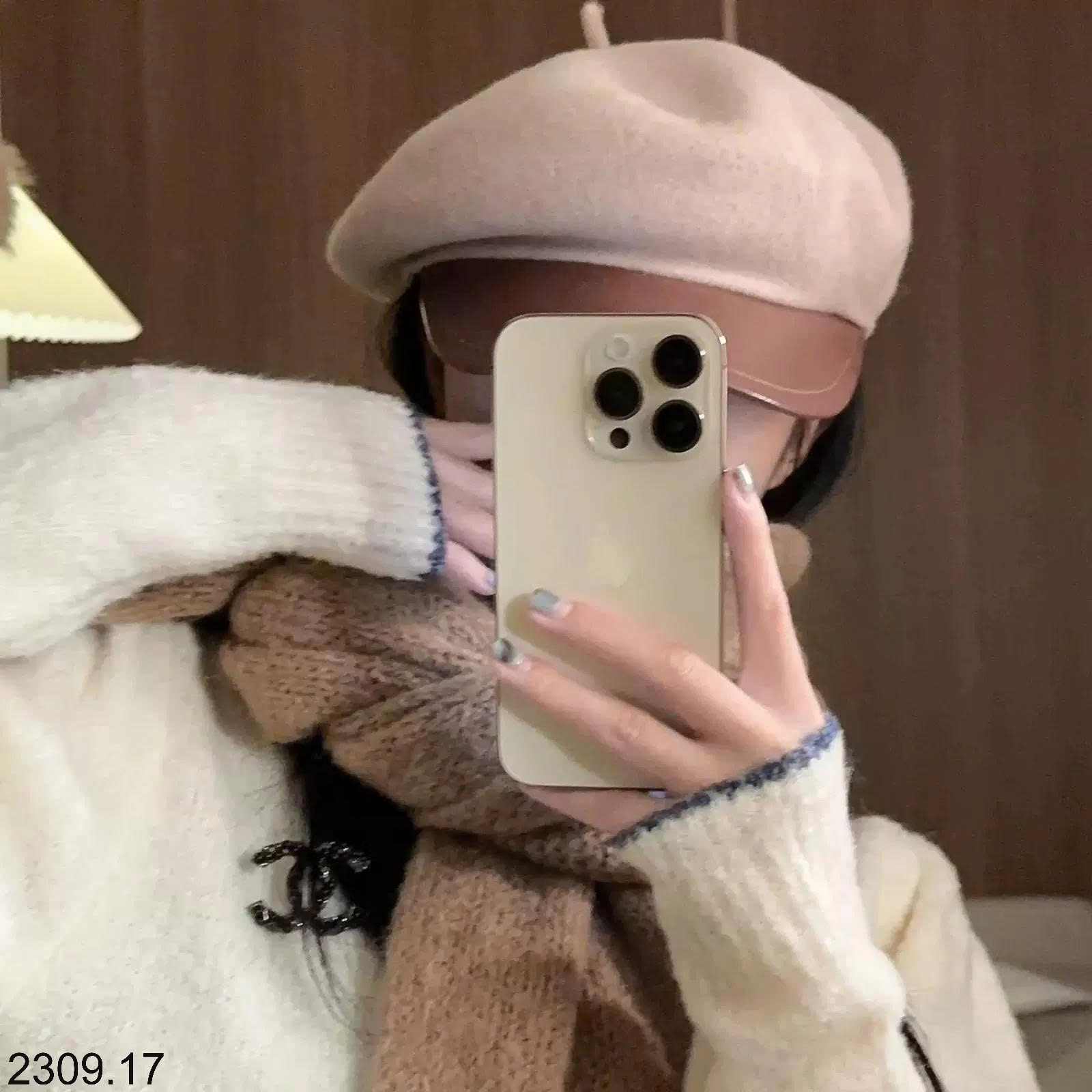25HA2309.17 - MŨ NỒI BERET PHONG CÁCH HÀN QUỐC