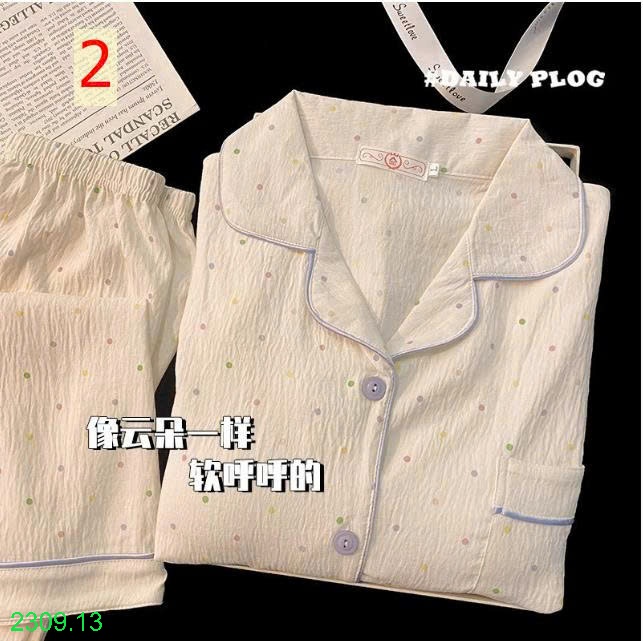 25HA2309.13 - BỘ NỮ DÀI TAY MẶC NHÀ
