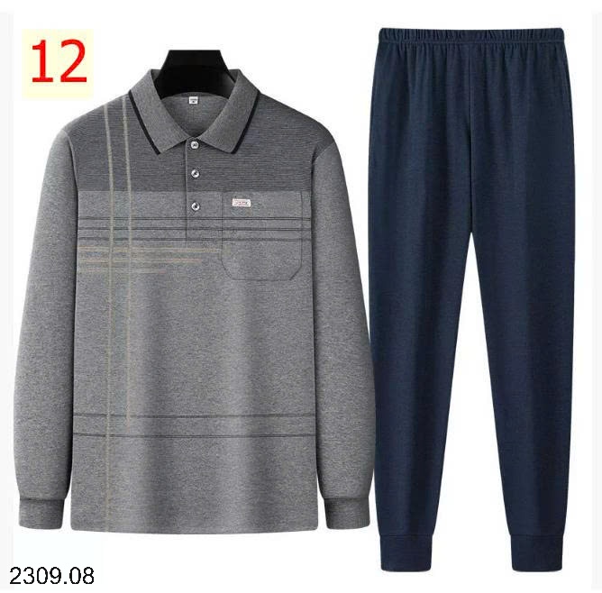 25HA2309.08 - BỘ DÀI TAY TRUNG NIÊN TẶNG BỐ