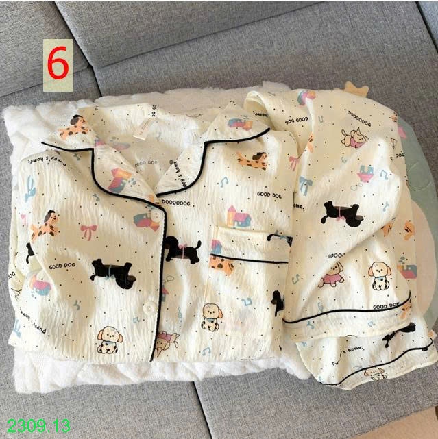 25HA2309.13 - BỘ NỮ DÀI TAY MẶC NHÀ