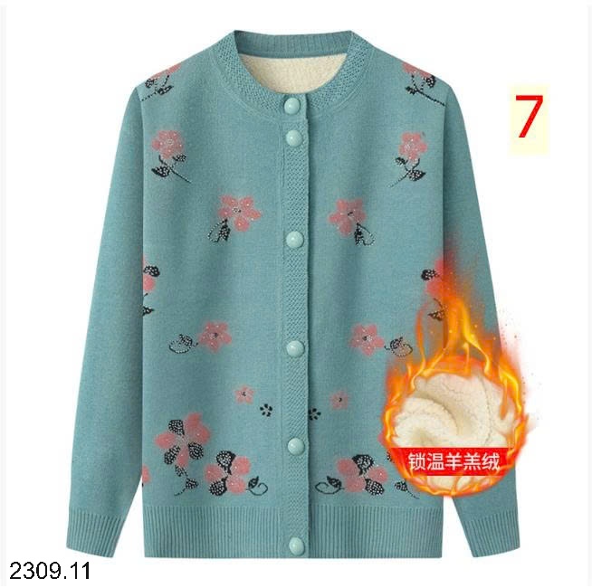 25HA2309.11 - ÁO CARDIGAN LEN LÓT LÔNG TRUNG NIÊN