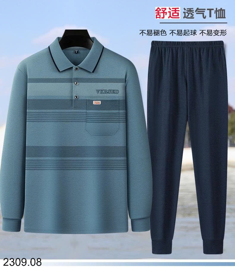 25HA2309.08 - BỘ DÀI TAY TRUNG NIÊN TẶNG BỐ