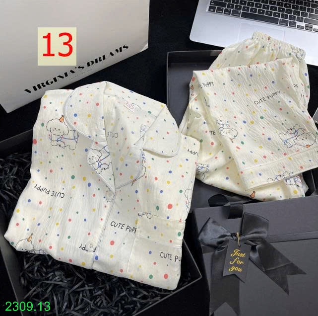 25HA2309.13 - BỘ NỮ DÀI TAY MẶC NHÀ