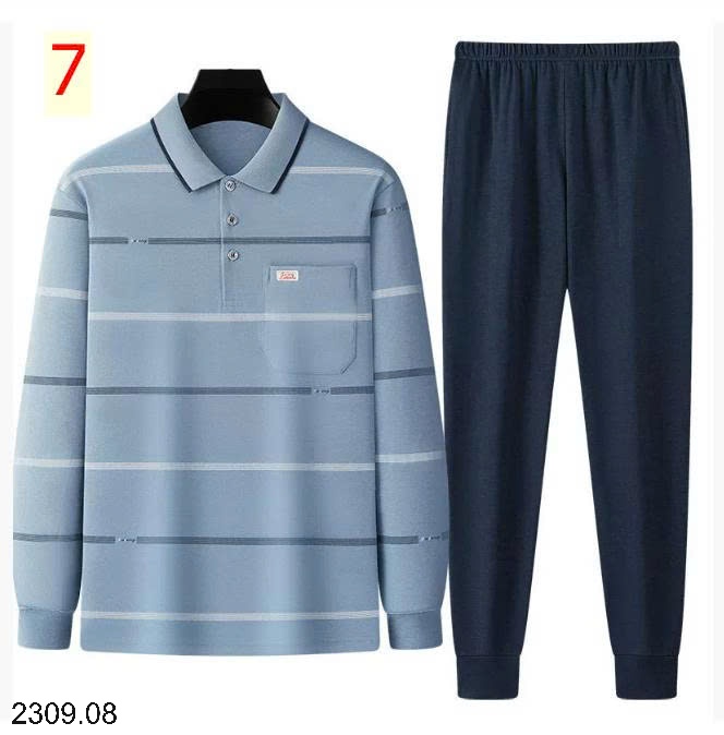 25HA2309.08 - BỘ DÀI TAY TRUNG NIÊN TẶNG BỐ