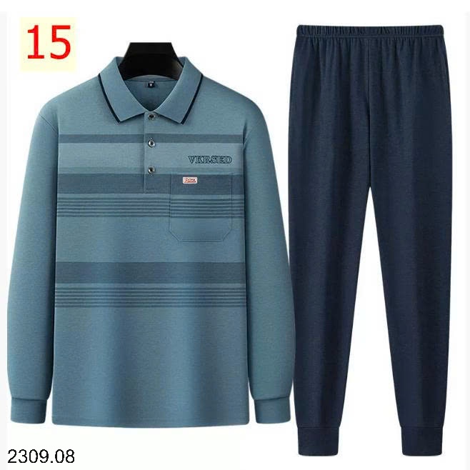 25HA2309.08 - BỘ DÀI TAY TRUNG NIÊN TẶNG BỐ