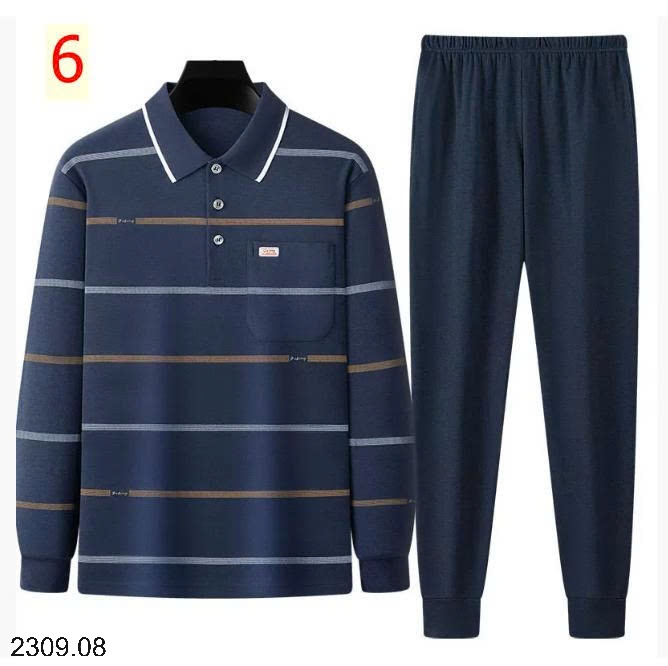 25HA2309.08 - BỘ DÀI TAY TRUNG NIÊN TẶNG BỐ