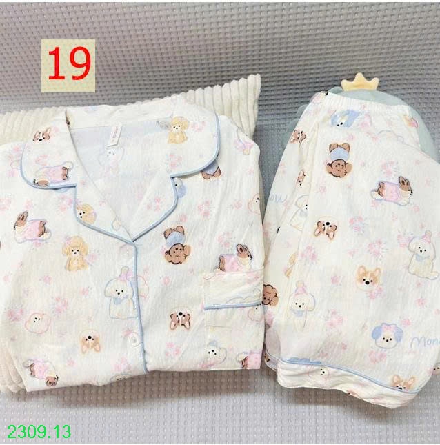 25HA2309.13 - BỘ NỮ DÀI TAY MẶC NHÀ
