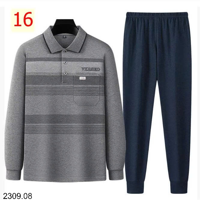 25HA2309.08 - BỘ DÀI TAY TRUNG NIÊN TẶNG BỐ