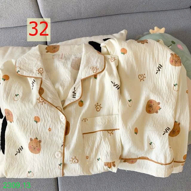 25HA2309.13 - BỘ NỮ DÀI TAY MẶC NHÀ