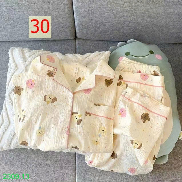25HA2309.13 - BỘ NỮ DÀI TAY MẶC NHÀ