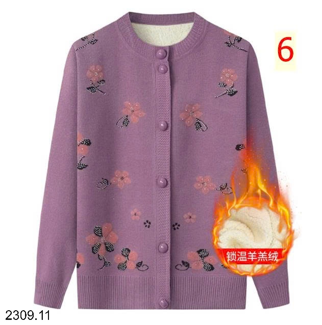 25HA2309.11 - ÁO CARDIGAN LEN LÓT LÔNG TRUNG NIÊN