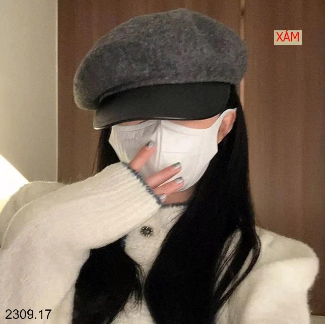 25HA2309.17 - MŨ NỒI BERET PHONG CÁCH HÀN QUỐC