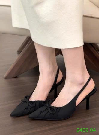 25HA2409.04 - GIÀY SANDAL CAO GÓT MŨI NHỌN