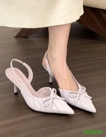 25HA2409.04 - GIÀY SANDAL CAO GÓT MŨI NHỌN