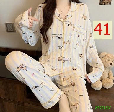 25HA2409.07 - BỘ PIZAMA NỮ THU ĐÔNG MẶC NHÀ