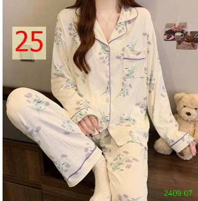 25HA2409.07 - BỘ PIZAMA NỮ THU ĐÔNG MẶC NHÀ