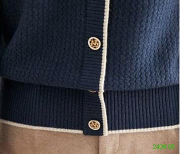 25HA2409.06 - ÁO LEN DỆT KIM CỔ CAO GIẢ 2 ÁO