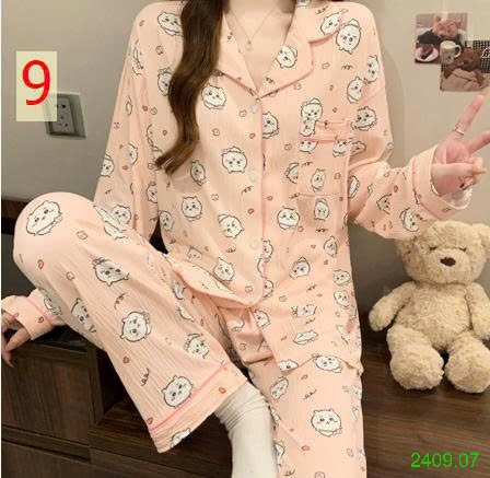 25HA2409.07 - BỘ PIZAMA NỮ THU ĐÔNG MẶC NHÀ