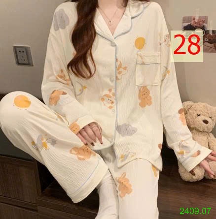 25HA2409.07 - BỘ PIZAMA NỮ THU ĐÔNG MẶC NHÀ