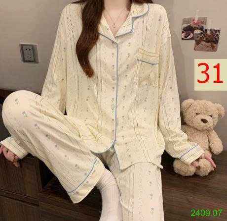 25HA2409.07 - BỘ PIZAMA NỮ THU ĐÔNG MẶC NHÀ
