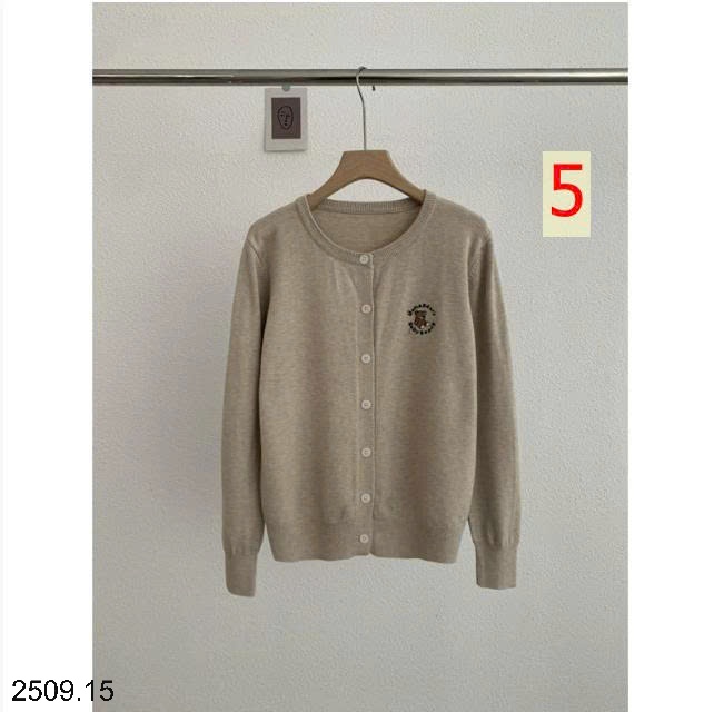 25HA2509.15 - ÁO CARDIGAN DỆT KIM DÀI TAY THÊU GẤU