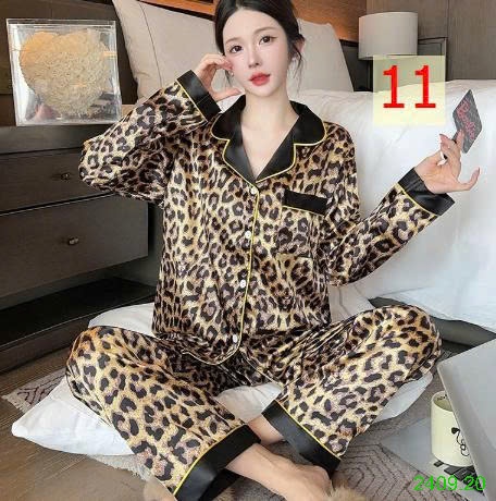 25HA2409.20 - BỘ LỤA PIZAMA DÀI TAY NỮ