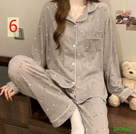 25HA2409.07 - BỘ PIZAMA NỮ THU ĐÔNG MẶC NHÀ
