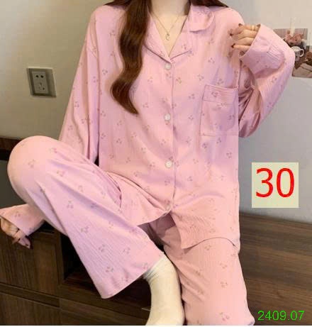 25HA2409.07 - BỘ PIZAMA NỮ THU ĐÔNG MẶC NHÀ