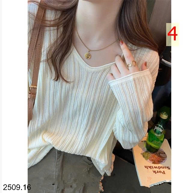 25HA2509.16 - ÁO RAGLAN CỔ V CHO NỮ