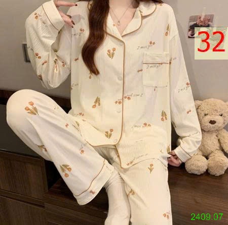 25HA2409.07 - BỘ PIZAMA NỮ THU ĐÔNG MẶC NHÀ