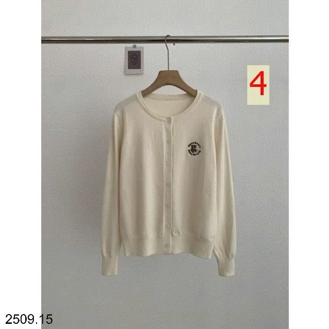 25HA2509.15 - ÁO CARDIGAN DỆT KIM DÀI TAY THÊU GẤU