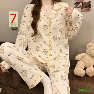 25HA2409.07 - BỘ PIZAMA NỮ THU ĐÔNG MẶC NHÀ