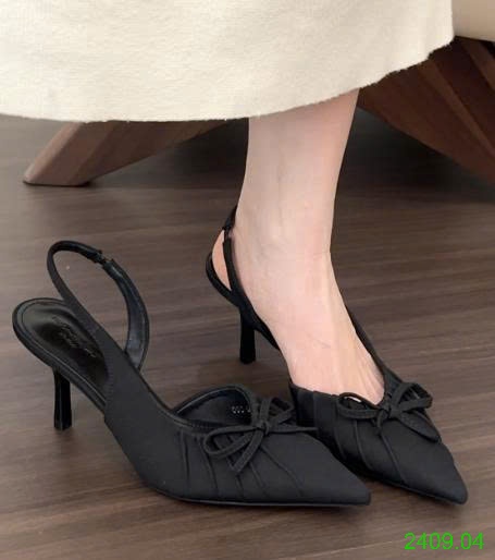 25HA2409.04 - GIÀY SANDAL CAO GÓT MŨI NHỌN